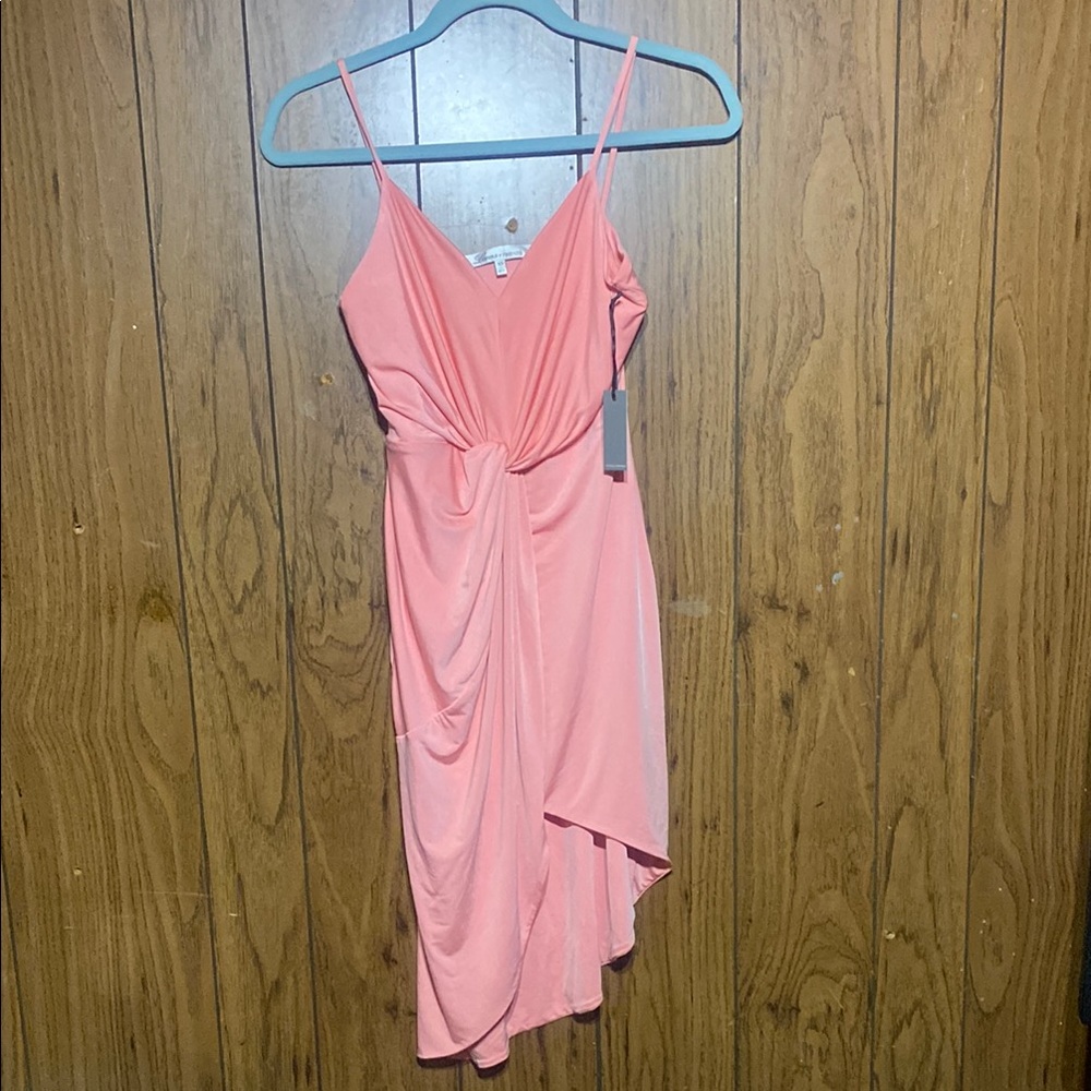 Lovers + Friends Pink Spaghetti Strap Sundress